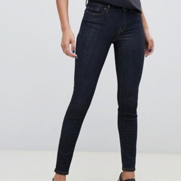 All Saints Denim - ALLSAINTS Grace Skinny Jeans Indigo Blue Sz. 27